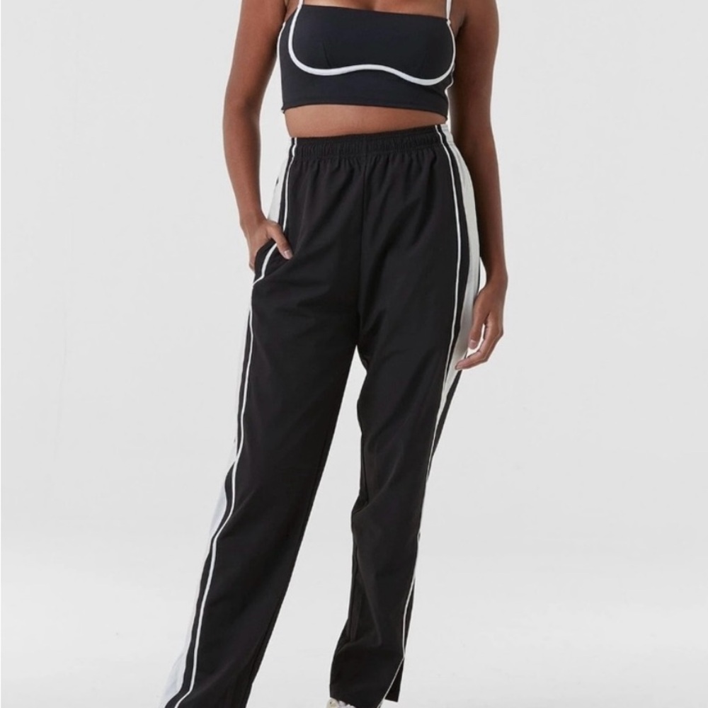 Noli Halftime Track Pant, XL, Black with White Accents